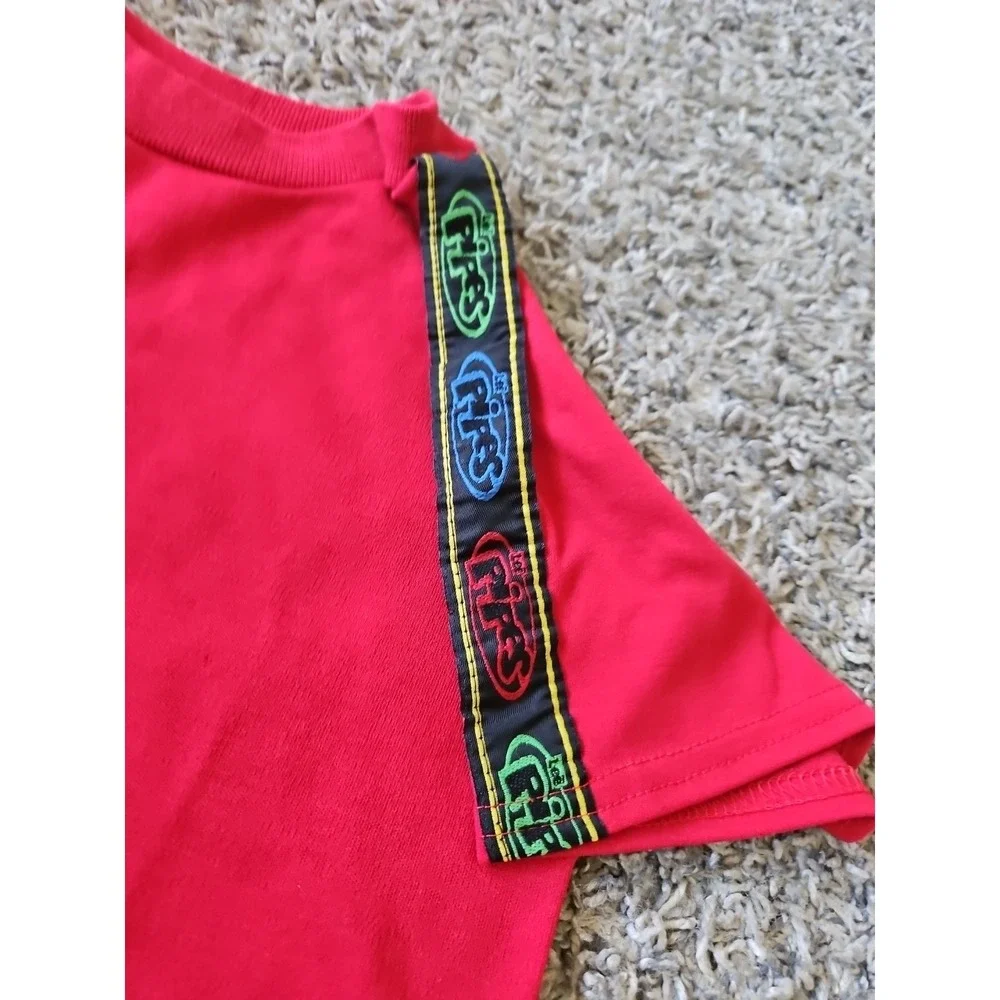 Vintage Lee Pipes Shirt Boys Size 4T Crew Neck Y2K Red Short Sleeve kids clothin